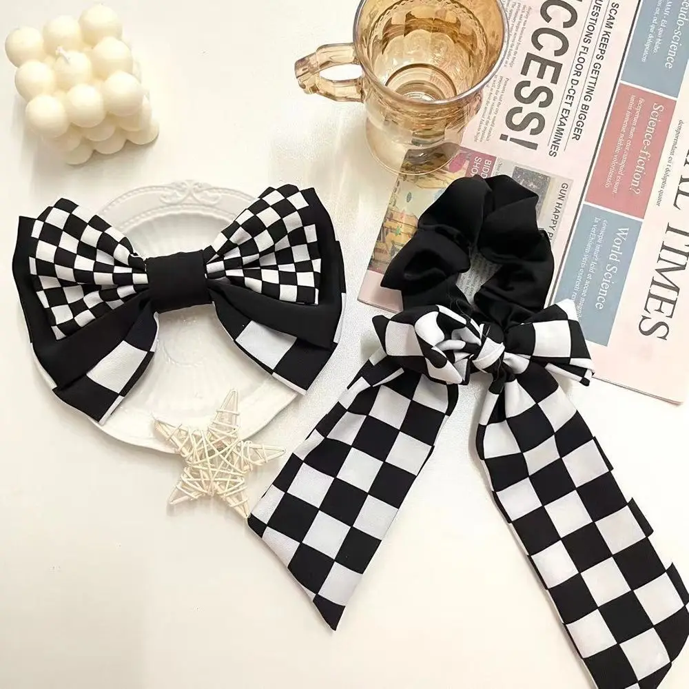 

Ribbon Pearl For Girls Hair Accessories Cloth Ponytail Holder Women Hair Clip Bow Scrunchies Korean Style Hair Rope