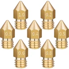 0,2 мм 0,3 мм 0,4 мм 0,5 мм Медь экструдер с резьбой 1,75 мм 3,0 нити насадки для душа латунь насадки для MK7 MK8 насадка 3D-принтеры Запчасти