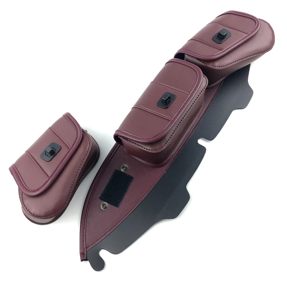 Сумка с 3 карманами для обтекателя лобового стекла мотоцикла Harley Electra Street Glide Touring