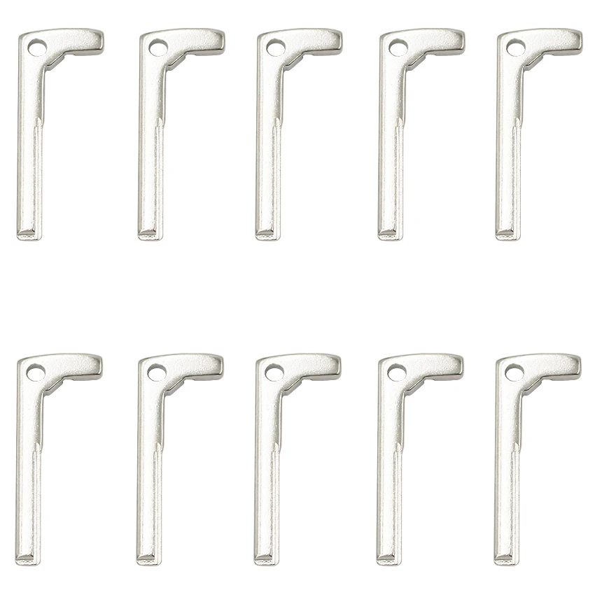 10PCS* New Replacement Smart Chrome Remote Car Fob Key Blade Insert for Benz A E S G CLK SLK ML Class after 2010 uncut key blade |