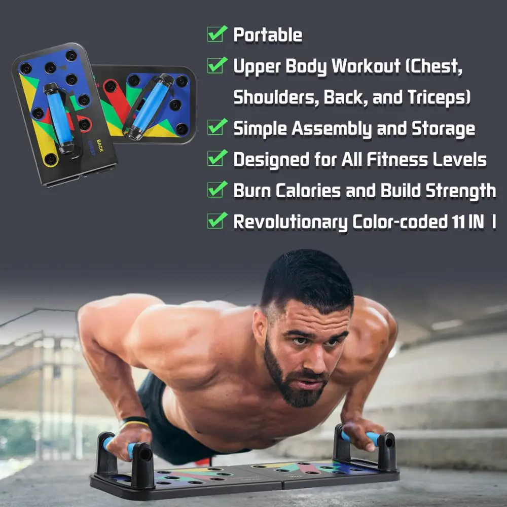 Multifunction Push Up Board Men Women Body Building Fitness Exercise Tools Portable Gym Home Strength Training Stands Equipment | Спорт и