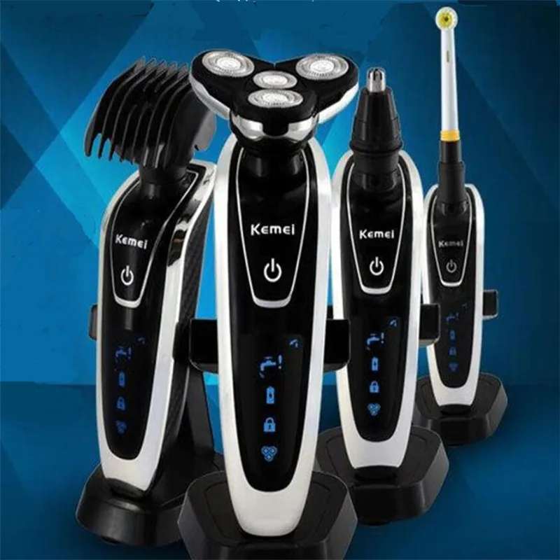 Электробритва для мужчин машинка бритья лица и бороды триммер усов набор ухода 3D