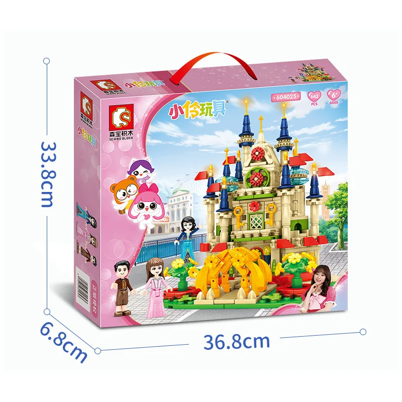 

2021 new building blocks toy girl mini castle small particle gift 604025 bricks for Kid's toys