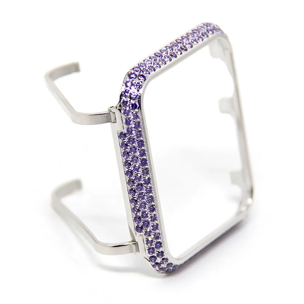 Ручная работа Кристалл Стразы бриллиант ювелирные изделия Обложка для Apple Watch 38