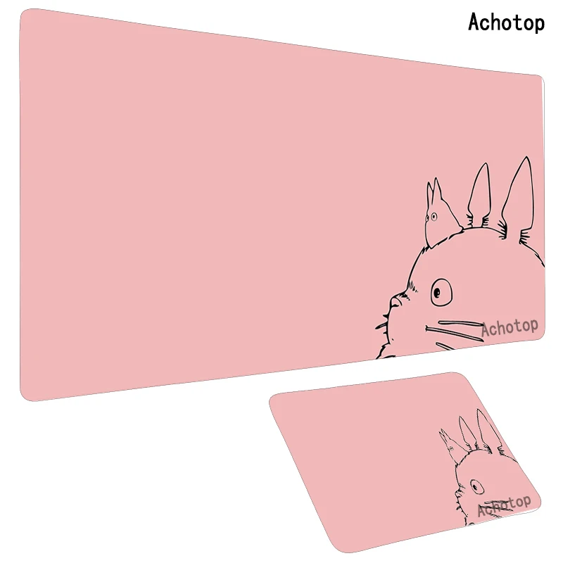 pink 800x300mm cute large gaming mouse pad xxl computer gamer keyboard mouse mat totoro desk mousepad for pc desk pad kawaii xl free global shipping