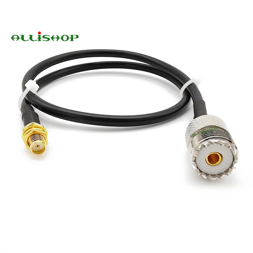 Гнездо SMA в гнездо UHF разъем SO239 RF LMR200 портативный радиоантенный кабель для Yaesu Kenwood