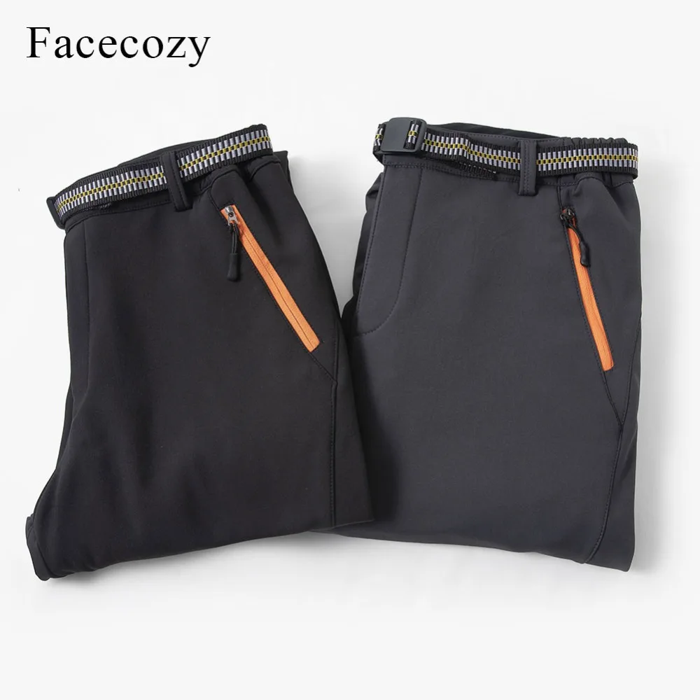 Fecocozy мужские флисовые брюки для рыбалки Светоотражающие уличные спортивные