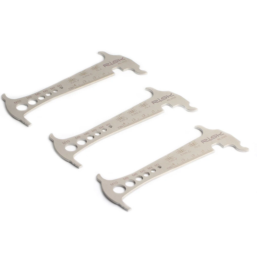 1 шт. риск Нержавеющая сталь Go одинаковых предметов велосипед 3 в цепи проверки MTB