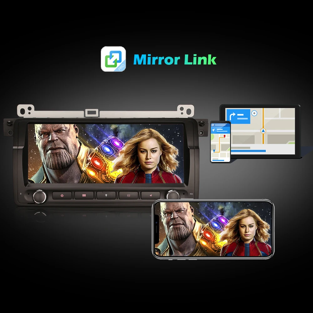 

8.8" ANDROID 10 CAR GPS PLAYER BLUETOOTH CARPLAY AUTORADIO NAVIGATION Radio DSP DAB+ FOR BMW 3 Series E46 M3