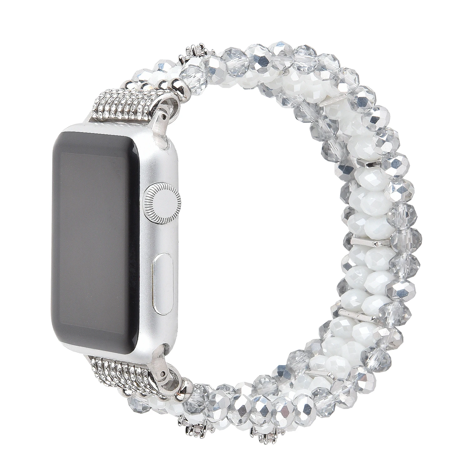

Watchband Crystal+Rhinestone Metal Buckle Belt Watch Strap for Apple Watch SE Series 6 5 4 3 Band 44mm 40mm 42mm 38mm Wristband
