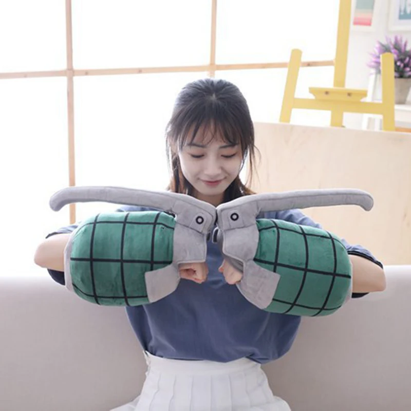 

My Hero Academia Bakugo Katsuki Plush Toy Cosplay Gloves Cuff Arm Wrist Band Power Bracer Grenades Stuffed Toy For Kids