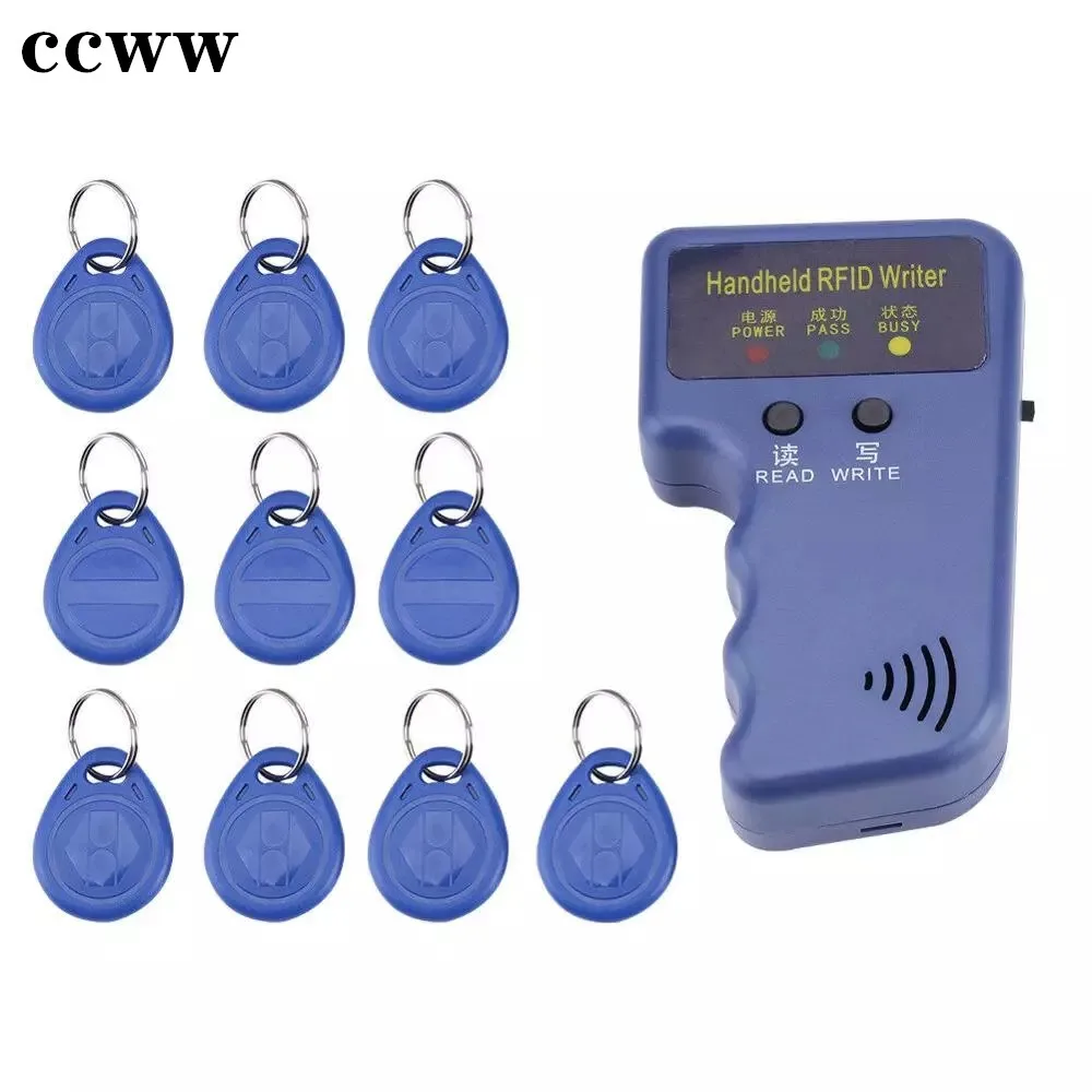 Дубликатор RFID EM4100 125 кГц 10 перезаписываемых ID брелоков EM4305 T5577|Карты контроля