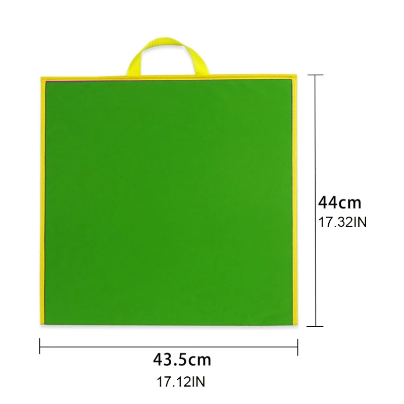 

Double Sided Chalk Markers Board Foldable Felt Board with 17.12x17.32 Inch Polyester for Classroom or Home Teaching