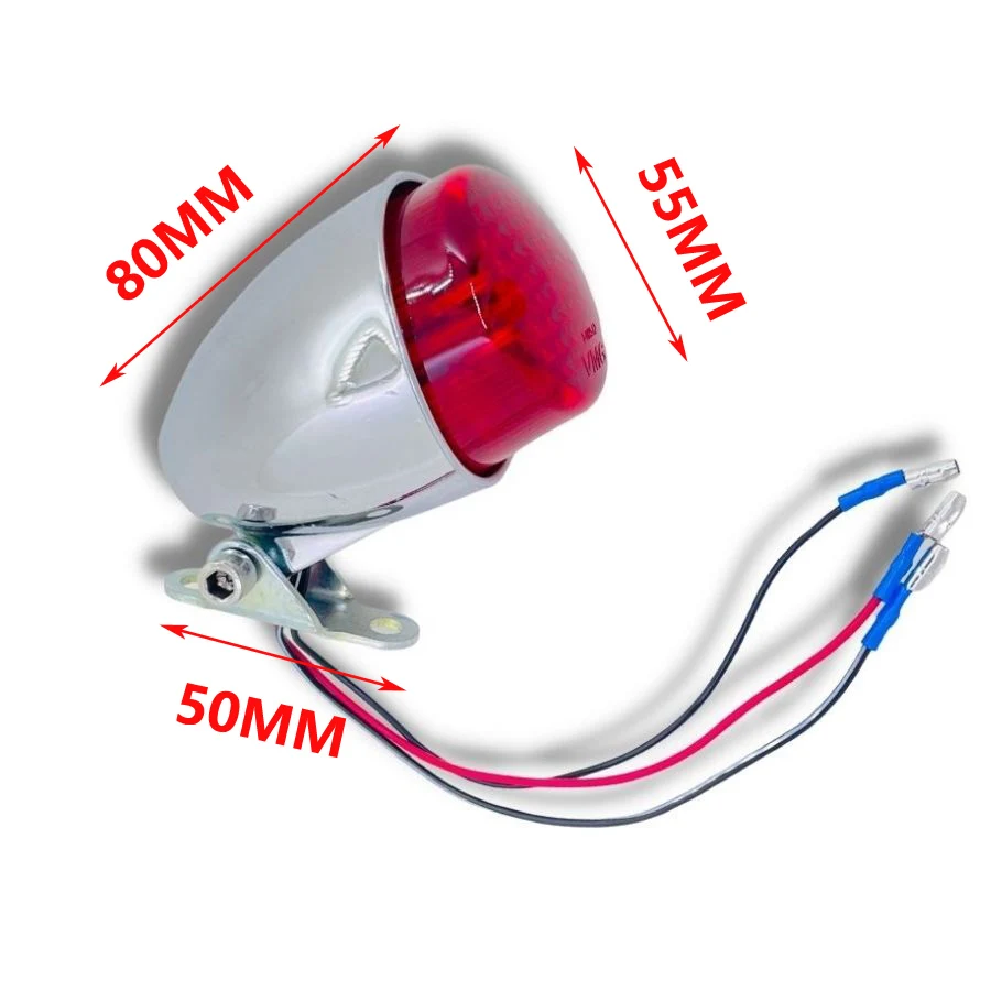 Мотоциклетный задний фонарь Yecnecty черный корпус из АБС пластика + металлический