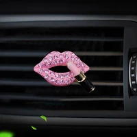 car perfume clip creative diamond red lips car air conditioning air outlet aromatherapy clip car interior accessories decoration