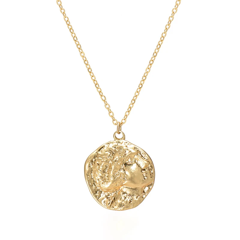 Ожерелье с подвеской в виде старинного римского портрета без лихорадки