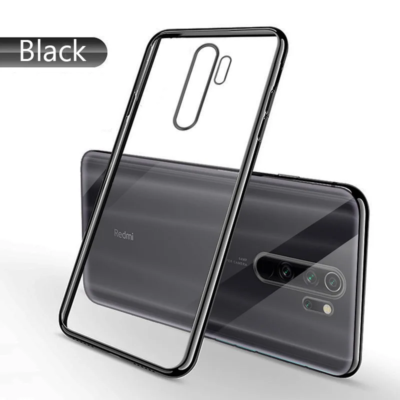 Plating Black Lainergie для Xiao mi Red mi Note 8 чехол с покрытием мягкий прозрачный чехол для телефона для Xiao mi Red mi Note 8 Pro Чехол Red mi 8 8A mi Note 10 Pro - Цвет: Plating Black
