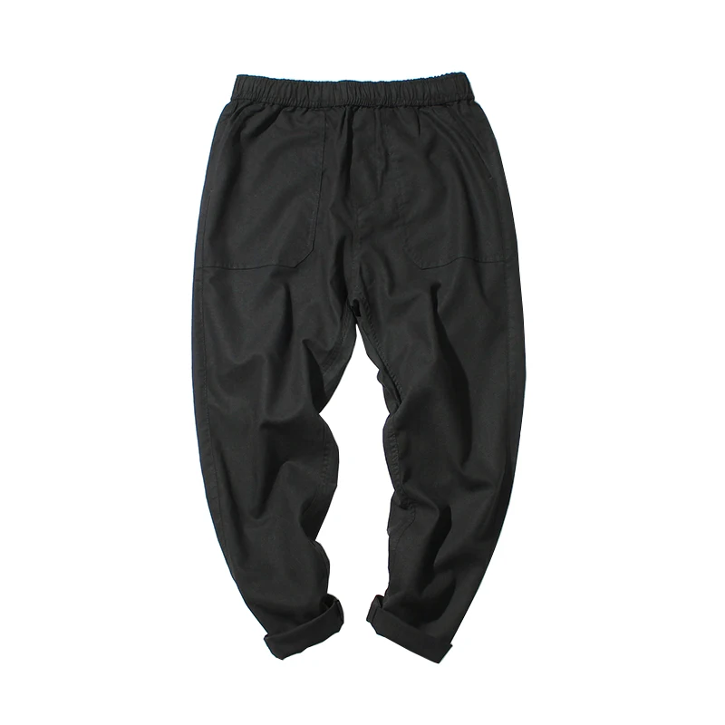 Мужские льняные брюки iiDossan SS однотонные облегающие из хлопка уличные