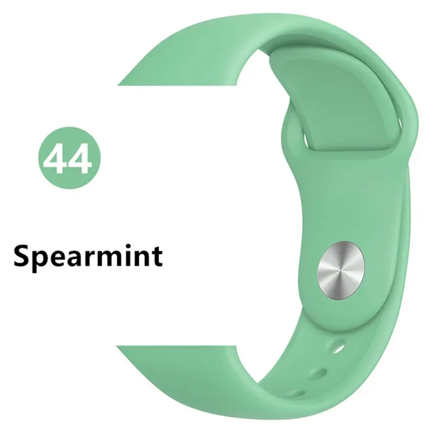 Spearmint44 Ремешок для apple watch 5 4 ремешок apple watch 44 мм 40 мм iwatch 3 2 1 ремешок 42 мм 38 мм для хорошего клиента - Цвет ремешка: Spearmint44