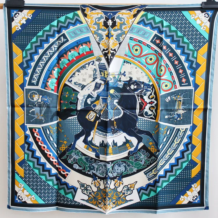 

100% саржевый шелковый шарф ручной работы 90*90 см