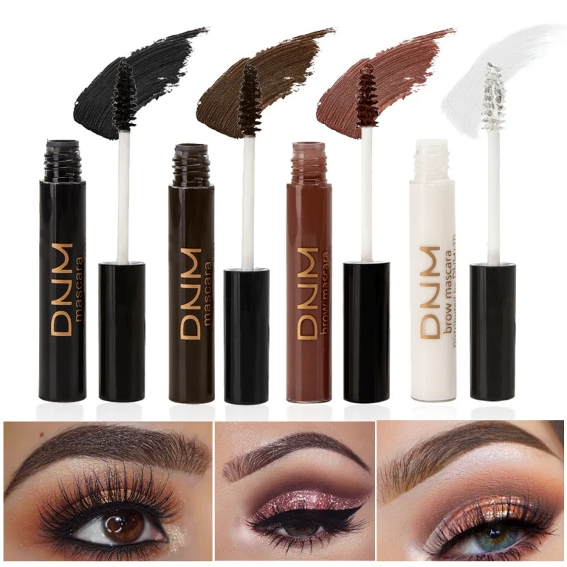 1pc Professional Eyes Mascara White Makeup Waterproof Extension Eyelash Cosmetics Brown Maquiagem 4 Colors