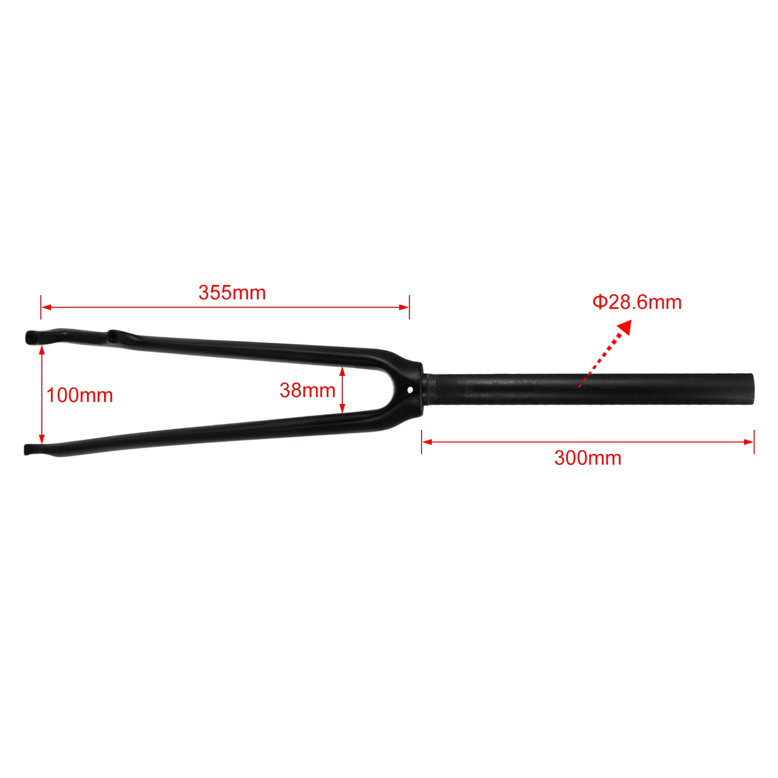 Ультралегкая передняя вилка из углеродного волокна для дискового тормоза/V