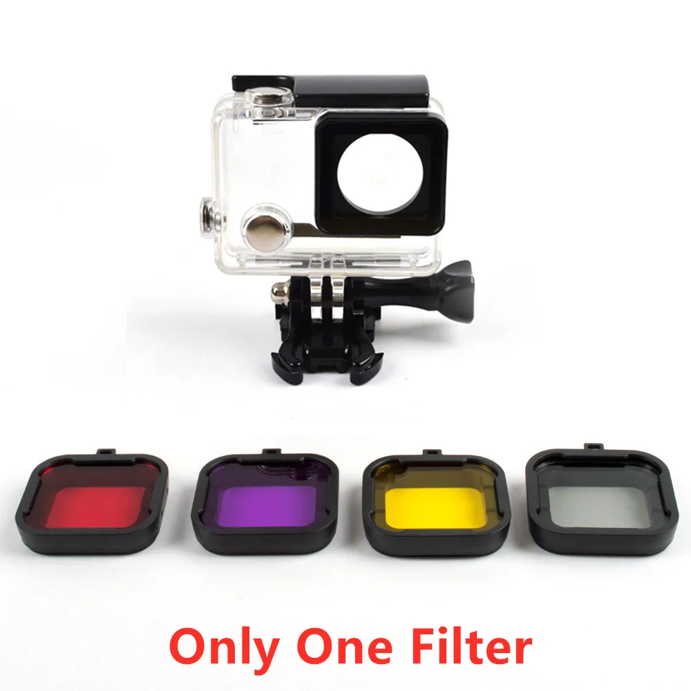 1 шт. цветной фильтр для дайвинга корпус объектива Gopro 3 + 4 водонепроницаемый
