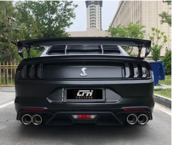 Mustang GT500 углеродного волокна заднего крыла багажник выступ Спойлеры для Ford GT 2015 2016