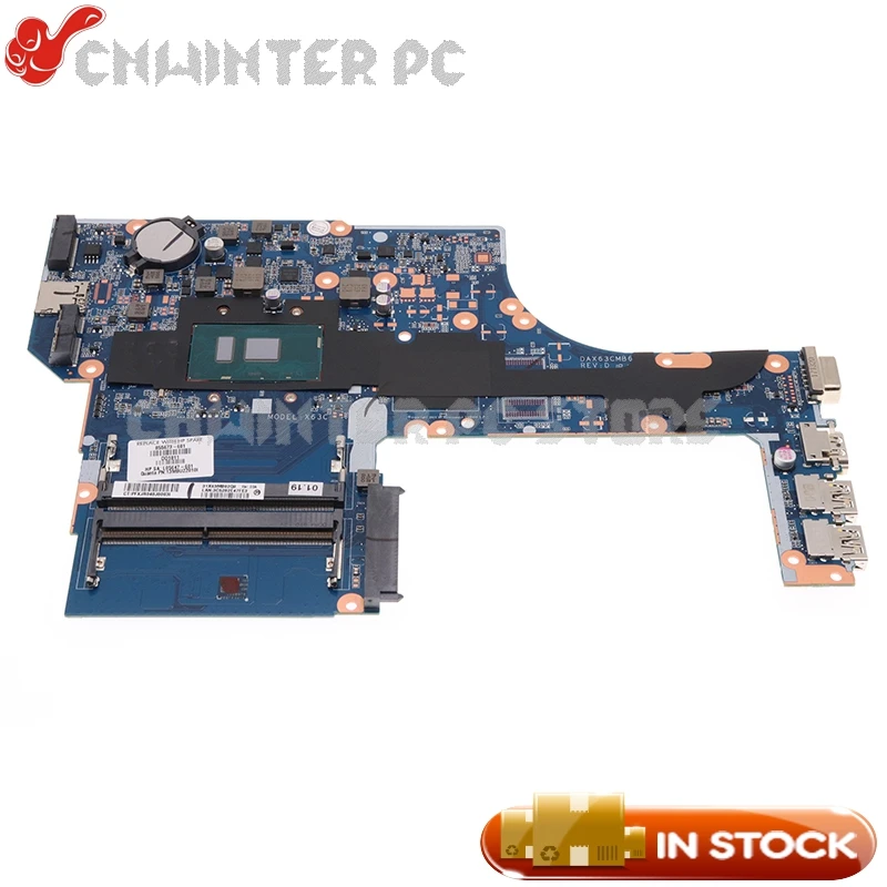 

Материнская плата NOKOTION для ноутбука HP ProbBook 450 G3 470 G3 855672-001 855672-601 DAX63CMB6D1 SR2EY I5-6200U CPU