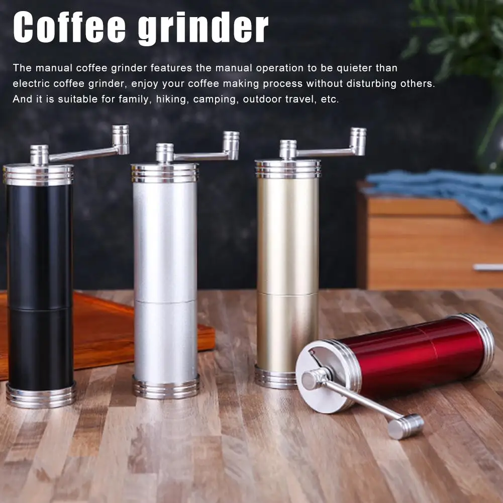 

Portable Stainless Steel Manual Coffee Grinder With Two Patterns Of Thickness Grinder For Kitchen Restaurant Cafe