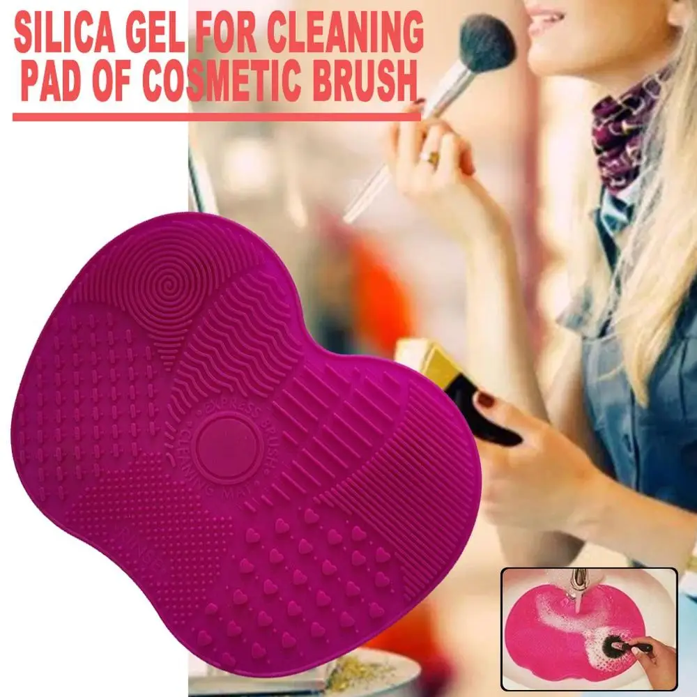 

1pcs Silicone Makeup Brush Cleaner Pad Foundation Eyebrow Creative Environmental Makeup Brush Scrubber Board Hand Tool