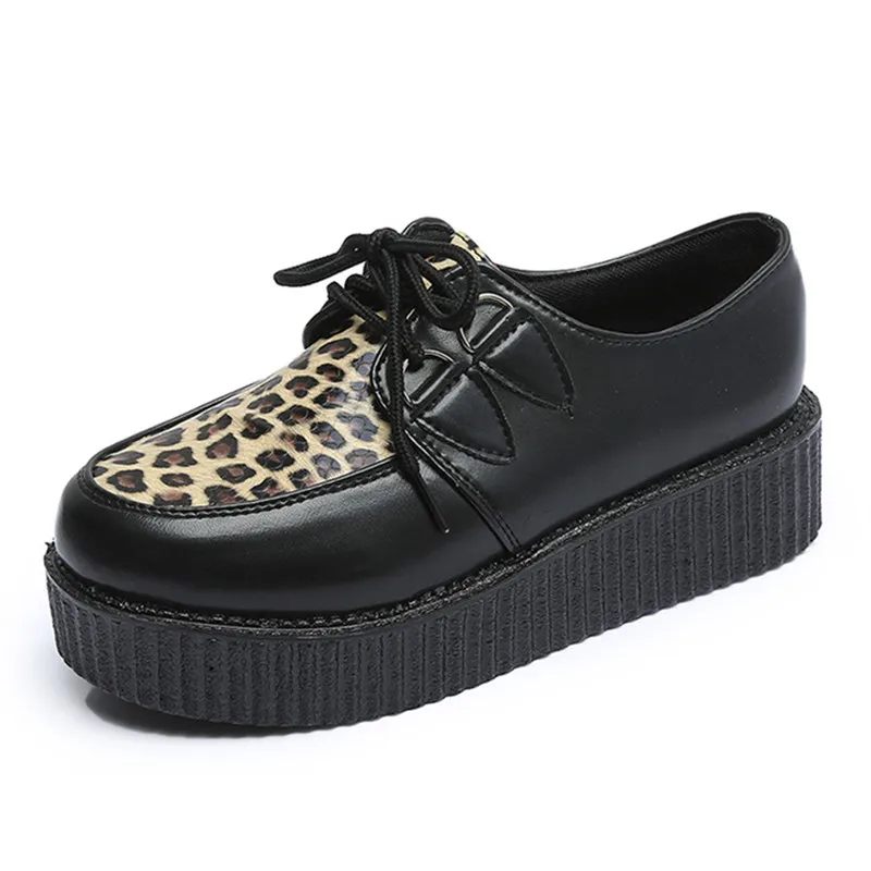 

Creepers Platform Mary Jane Women's Chunky Shoes Fashion Casual Handmade Female Loafers Spring Autumn New Ladies Single Shoes