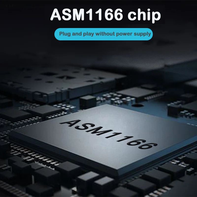 6-портовый чип pci express sata 3 6G ASM1166 быстрое рассеивание тепла X4/X8/X16 pcie 0 Адаптеры