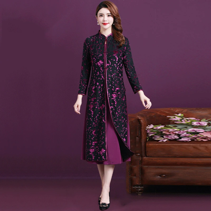 Весенний комплект из двух предметов женское платье размера плюс летнее без