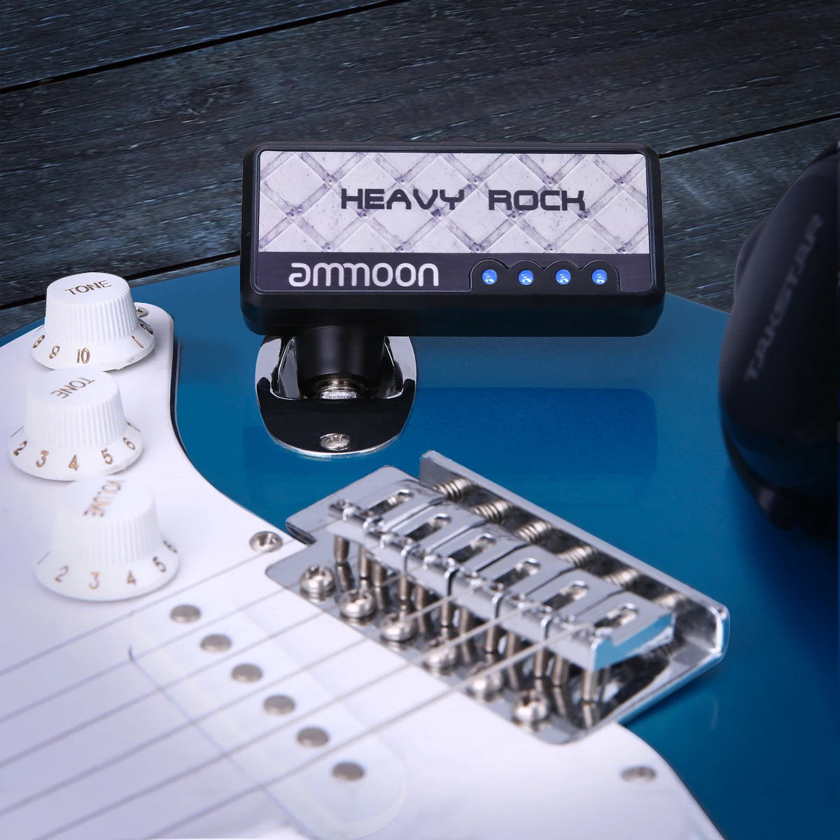 ammoon Portable Effector Guitar Headphone Amplifier Mini Rechargeable Musical Instruments Electric accessories | Спорт и развлечения