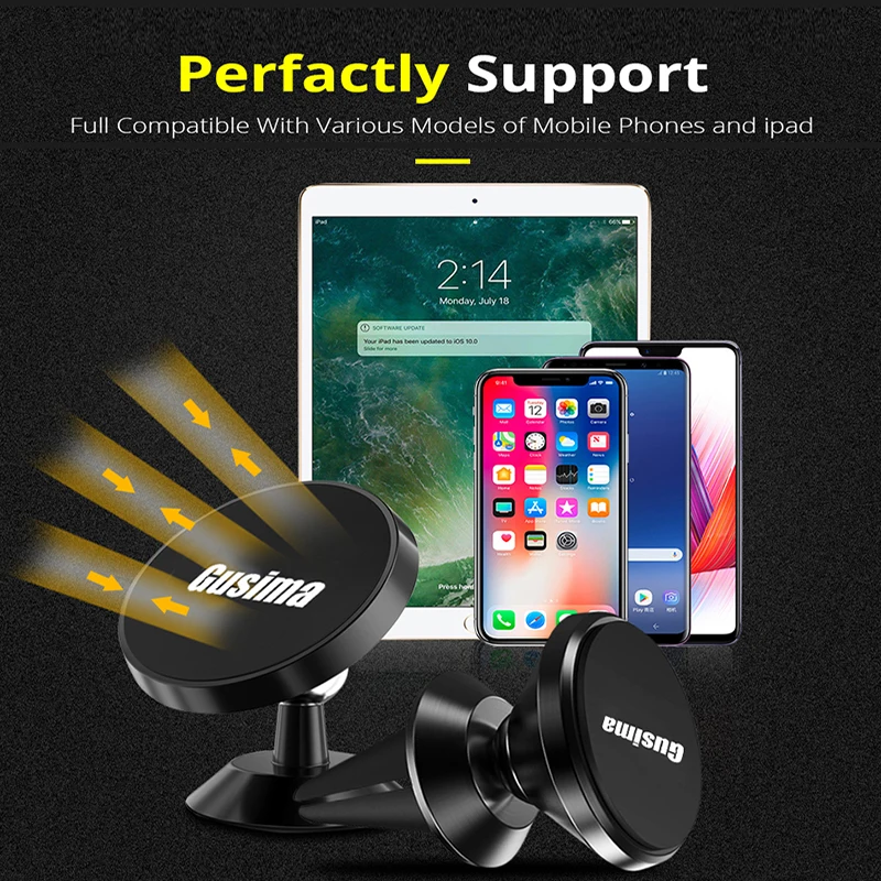 Магнитный автомобильный держатель для телефона iPhone samsung 360 Air Mount Магнитная