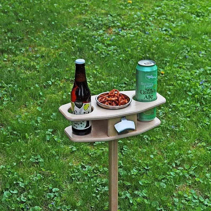 

Outdoor Tables Foldable Wine Table Portable Picnic Table Wine Glass Racks Collapsible Racks Desktop Mini Wooden Picnic Table