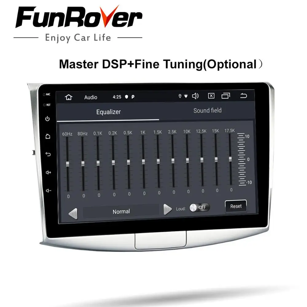 Funrover 2.5D+IPS DSP 2G + 32G Android 9 0 4G NET RDS автомобильный радио мультимедиа видео плеер для