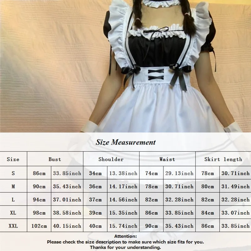 

Wine Sweetheart Maid Girl Costume Cute Classic Black And White Maid Lolita Cosplay Costume Japanese Anime Uniform