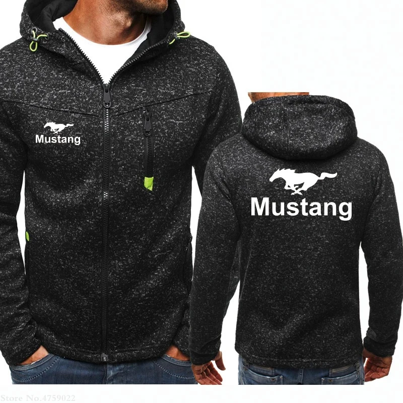 Осень Зима Весна мужская толстовка с капюшоном на молнии Mustang Толстовка Новая