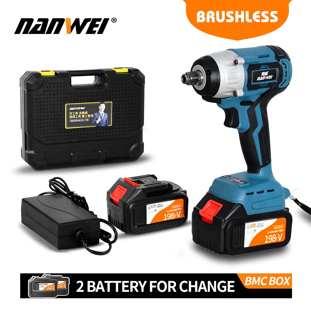 

21V Electric Wrench cordless brushless wrench lithium battery 1.5Ah