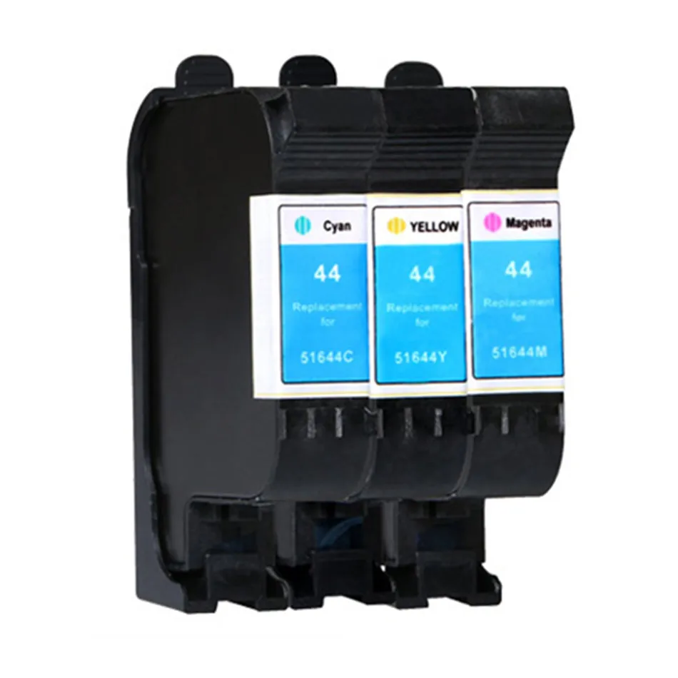 

Cyan Magenta Yellow Ink Cartridges Replacement For HP 44 Designjet 230 250c 330 350c 430 450c 455CA 650c 1200C Printers Inkjet