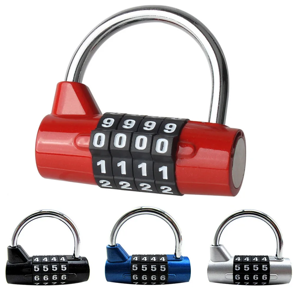 4 набора цифр путешествия Пароль Замок Набор принадлежностей шкаф двери шкафа