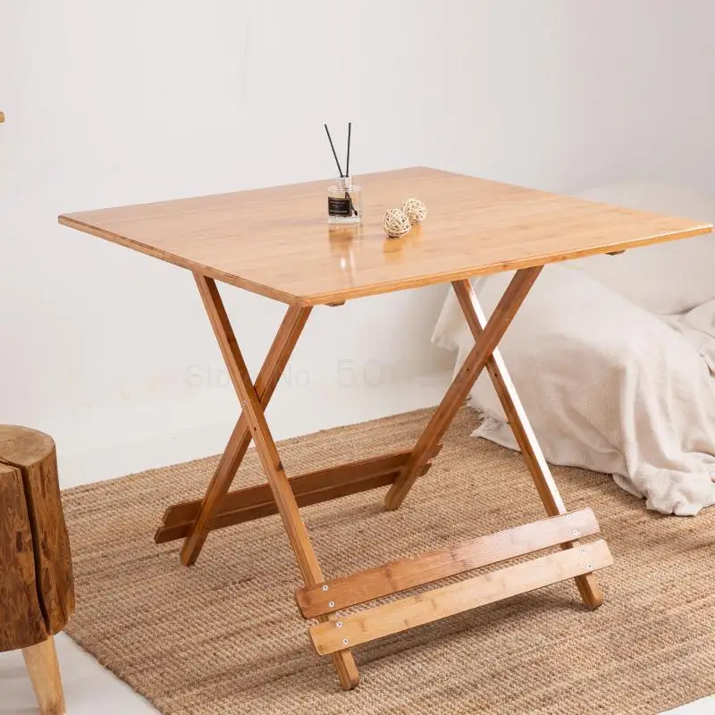 Простой стол семейный складной общежитие столовая арендная комната портативная