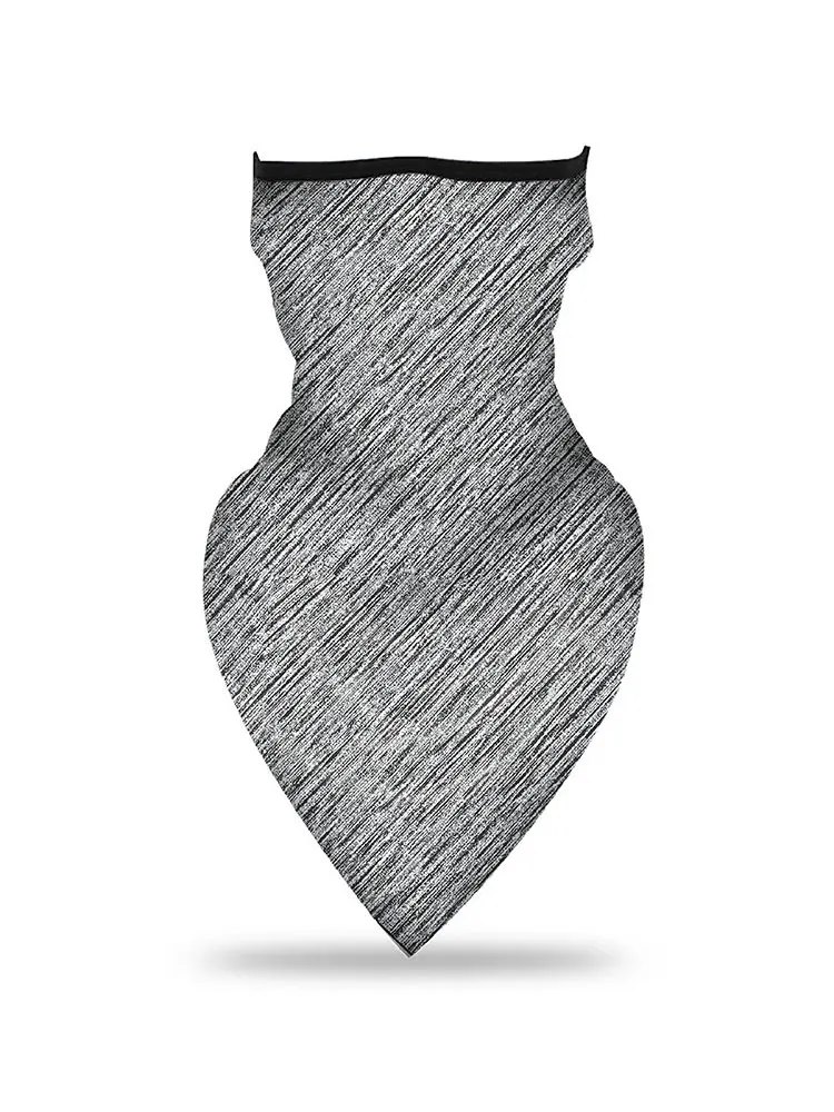 

Gray Fashion Keep Warm Face Cover Polyester Solid Print Face Cover Easy To Breathe Outdoor Movement Dust-Proof Ring Magic Scarf