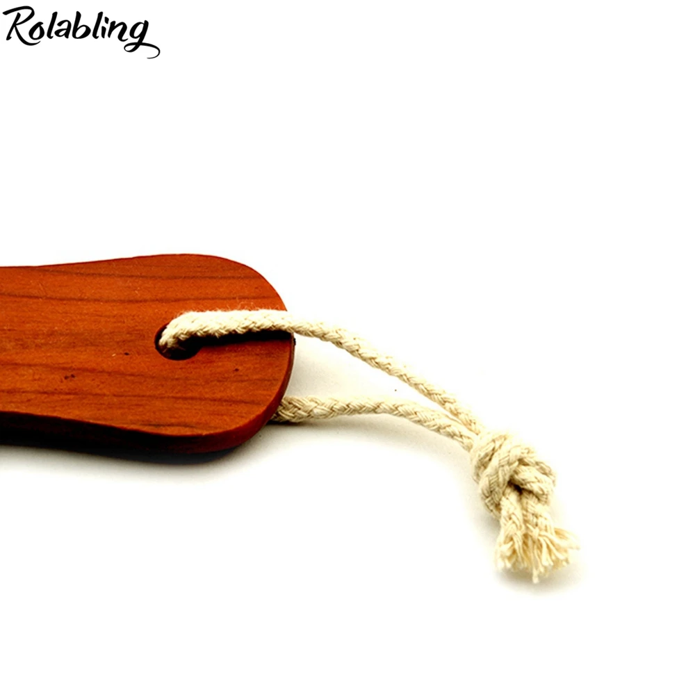 Rolabling Двусторонняя пилка для ног из твердой древесины средство удаления мозолей