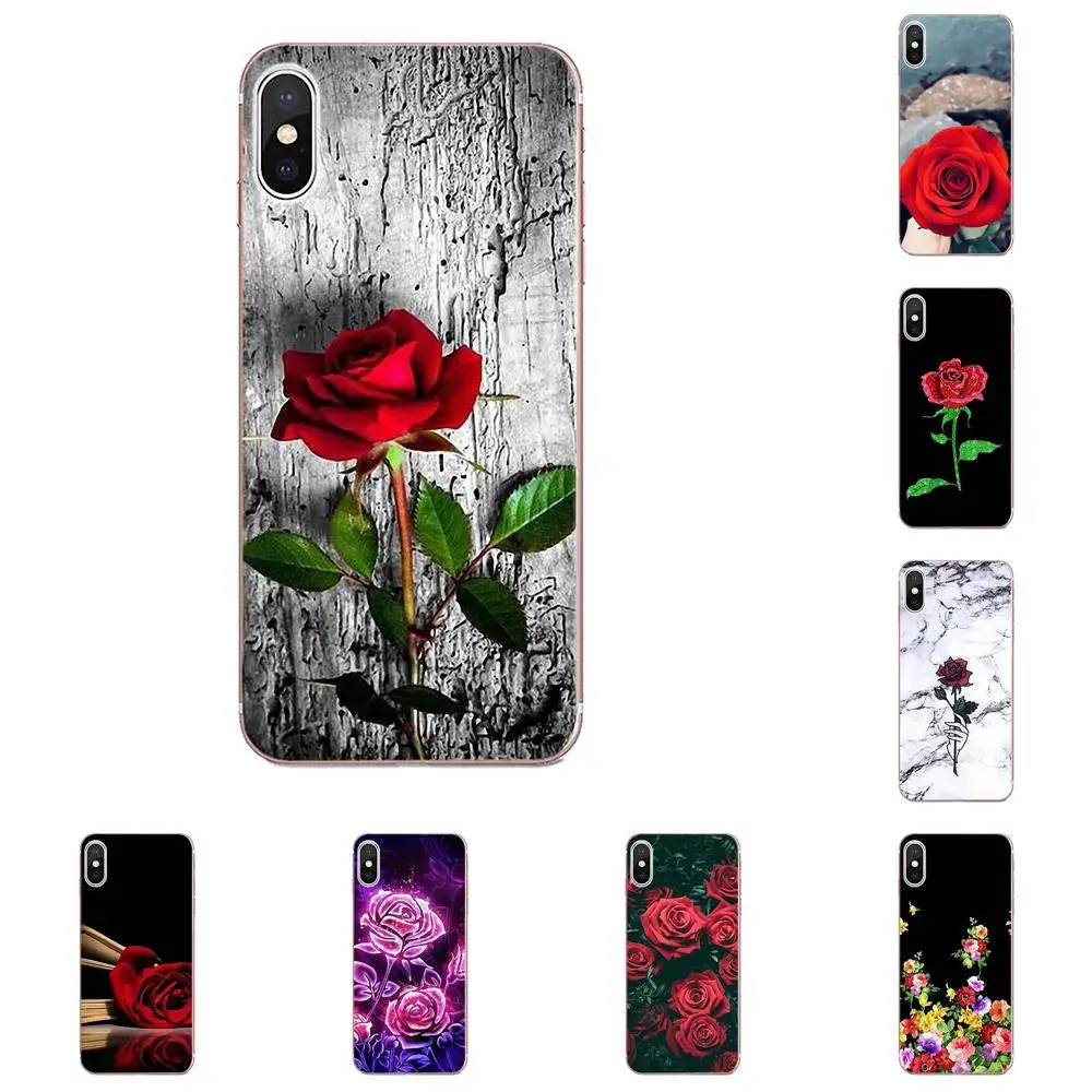 Красивые мягкие чехлы из ТПУ с красными розами и цветами для Samsung Galaxy A51 A71 A81 A90 5G A91