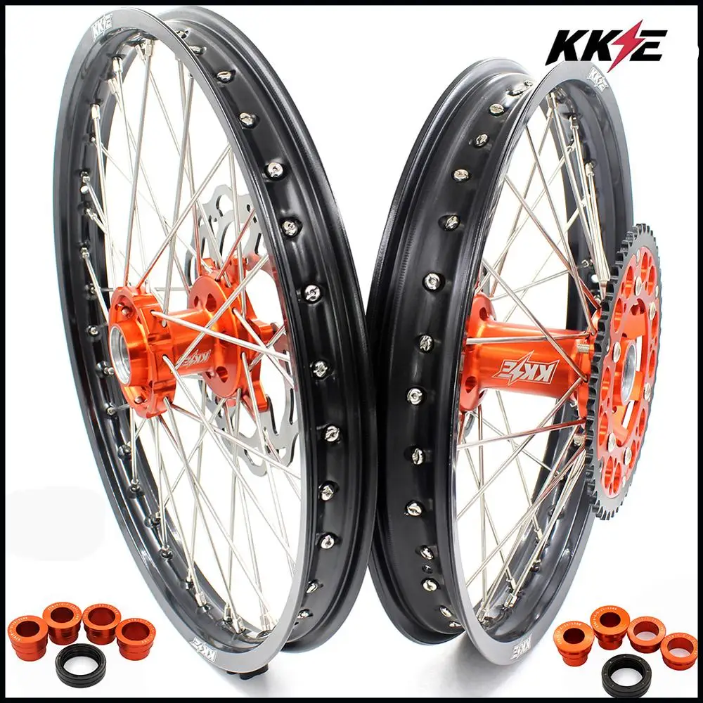 KKE 21 & 18 полный Enduro колеса Набор для EXC F W XCW 125 530 2003 2021 диски|motorcycle wheel|wheel for motorcyclektm exc