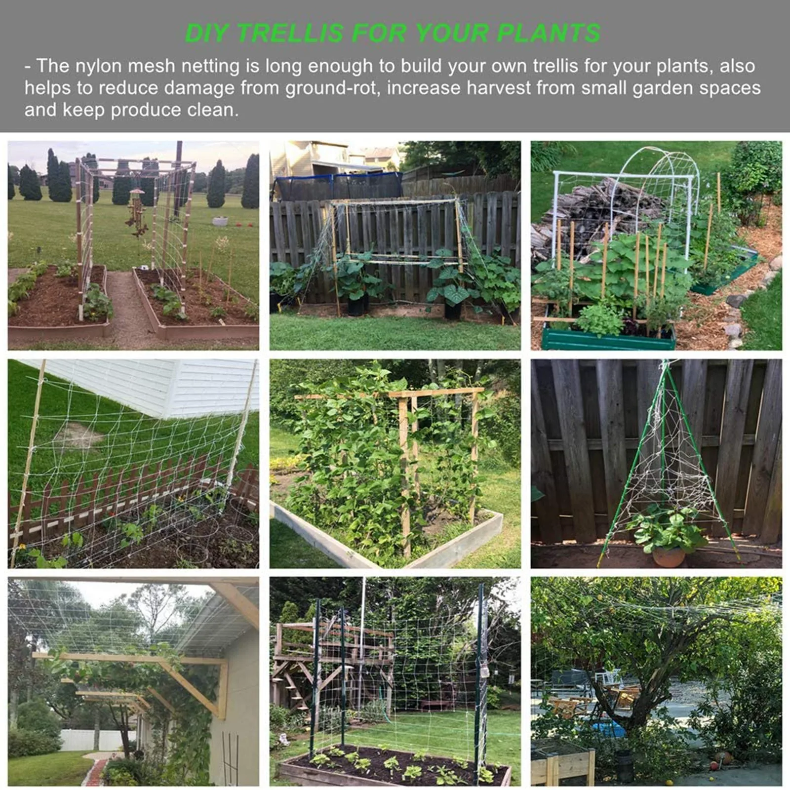 

Garden Decoration Outdoor Plant Climbing Net Climbing Net Plant Gardening Yard Garden Decor