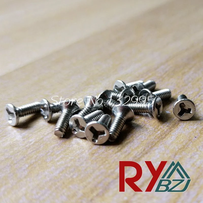 Винт с Y образной головкой и плоской из нержавеющей стали M2 M2.5 M3 M4 защитные винты